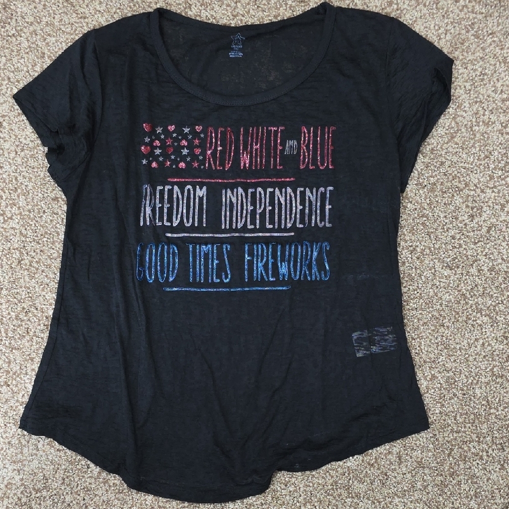 Women's Black Graphic Tee